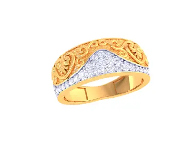Women Ring  Render 3dm STL OBJ FBX Details 3D print model 149