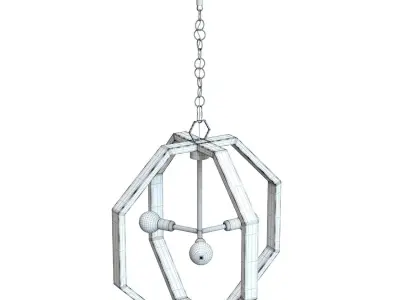 Crate and Barrel - Cooper Chandelier 3D model