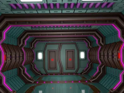 Sci Fi Corridor  3D model