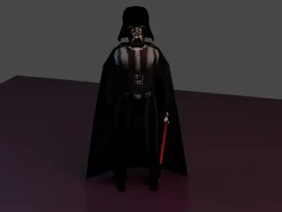 Darth Vader Low-poly 3D model