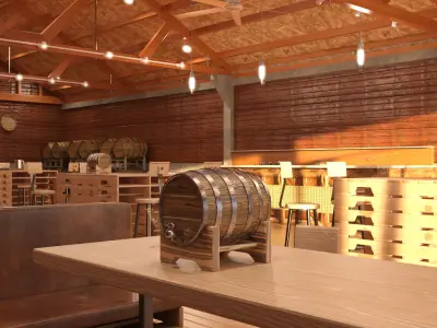 Harvest Barn Restaurant 3D model