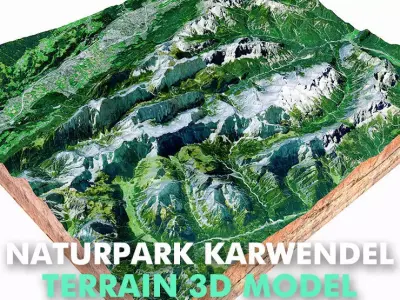 Naturpark Karwendel Austria 3D model