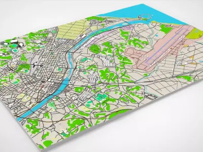 Cityscape Gangneung South Korea 3D model purchase