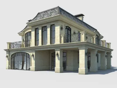 Home and House Low-poly 3D model