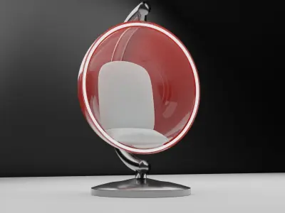 Transparent Bubble hanging Chair 3D model