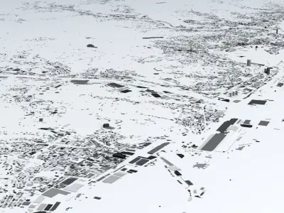 Genoa Streets and Buildings 3D model