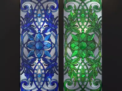 stained-glass window 3D model