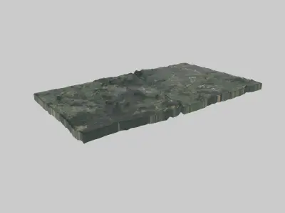 Ufa City Low-poly 3D model