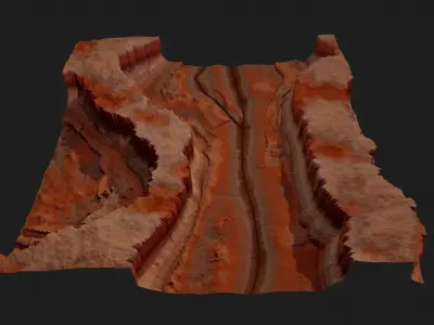 CANYON HIGH QUALITY GAME READY Low-poly 3D model