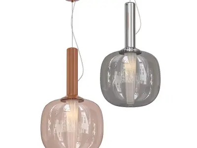 FOLLETT two pendant lights with shades 3D model