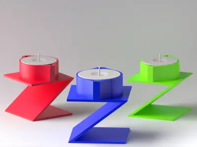 Z Tealight Holder 3D print model