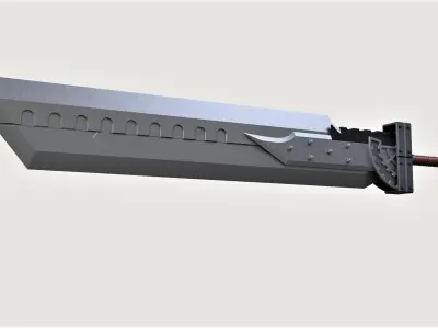 Fusion Sword from Final Fantasy VII 3D print model