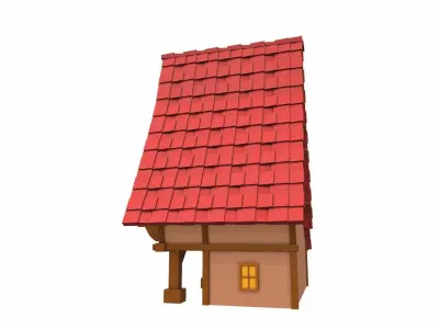 Cartoon house 11 3D model