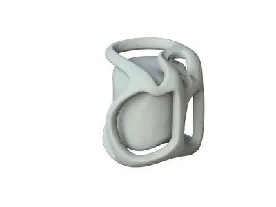 SciFi Shape Object Low Poly86 Low-poly 3D model