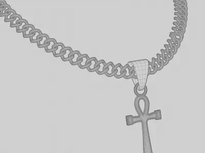 Pendant Ankh Ankn Necklace  3D print model