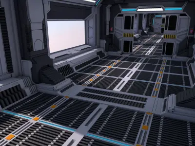 Sci Fi Interior 3D model