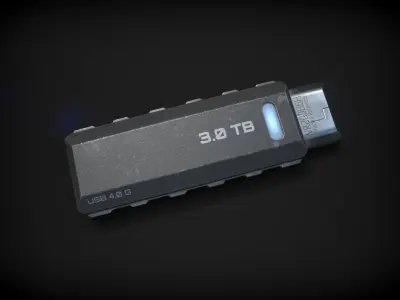 Sci-Fi USB Drive - PBR 3D model