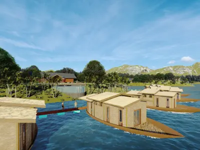 Laos Thalat Resort 3D model