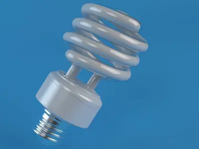 Energy Saver Lightbulb Set 3D model