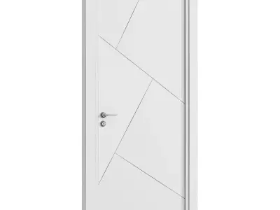 Interior door 2 Low-poly 3D model