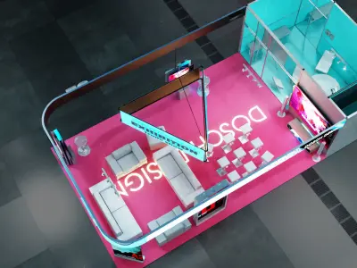 DOSCH 3D - Trade Show Exhibition V2 3D model