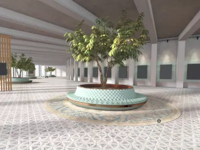 Virtual-Reality ART Gallery The Sun 2023 3D model