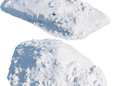 Ultra realistic a Pile of snow 3D model