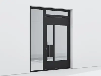 Aluminium door 211 3D model