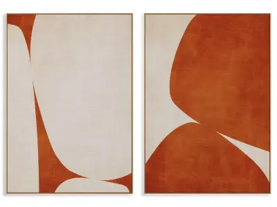 Abstract Painting Frame set 3D model 897