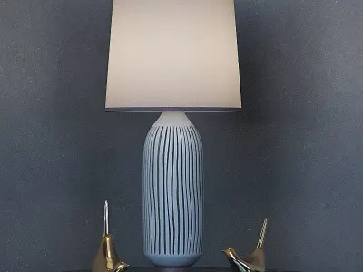 Mid Century Table Lamp Bullet 3D model