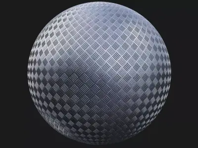 Diamond Plate Metal Floor Panel Texture