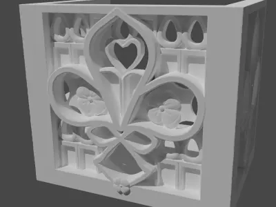 Gothic Candle holder 3D print model