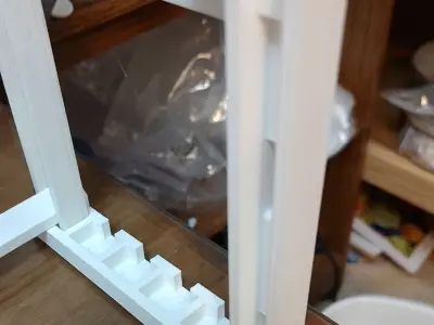 Adjustable 3D printer Filament Spool Rack 3D print model