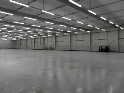 Industrial Warehouse Interior 3b Low-poly 3D model