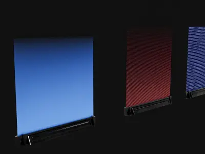 Sci-fi Staircase And floor plate Pack Low-poly 3D model