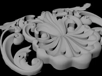 dekor ornate carving 3D model buy
