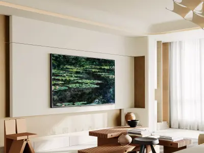 Modern minimalist living room 3D model