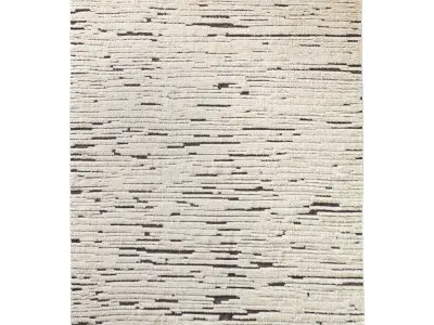 MORSE WOOL RUG Ivory Charcoal 3D model