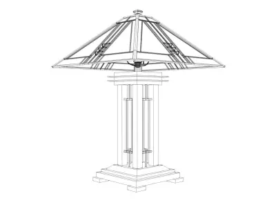 Frank Lloyd Wright Table Lamp 3D model