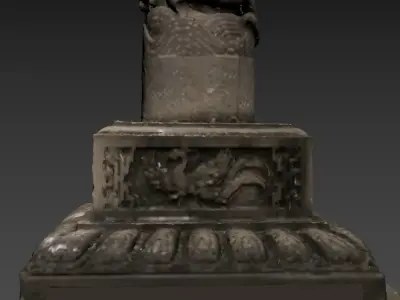Carved stelae 3D model