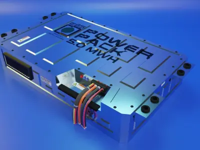 Battery Power Pack for Mars Rover 3D model