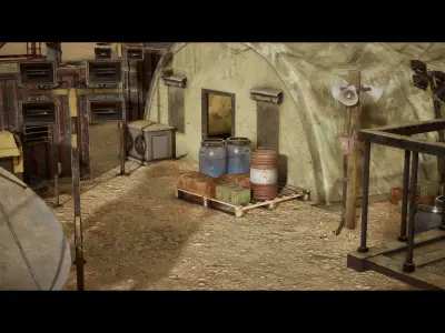 Military Base 3D Asset Pack  3D model