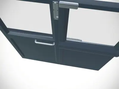 Iron Door Low-poly 3D model buy