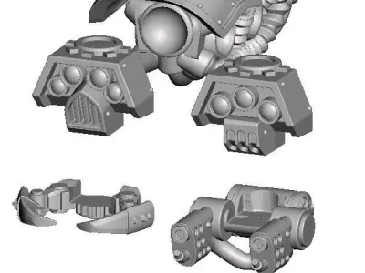 Dark Techno Arachnovectors 3D print model