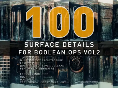 Surface Details For Boolean Operations VOL 2 3D model
