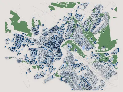 Falkenberg City Sweden 3D model