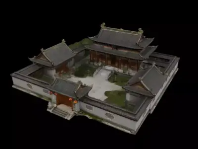 courtyard 3D model