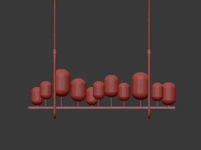 NEBULA hanging lamp 3D model