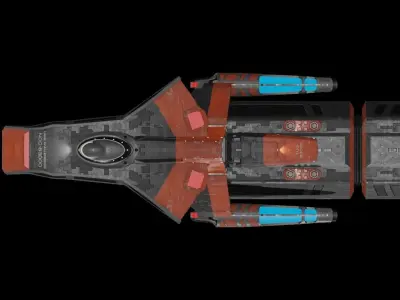 Star Trek Wallenberg-Class Starship Low-poly 3D model