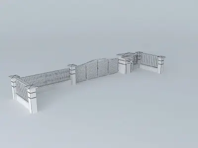Gate  Fencing 3D model